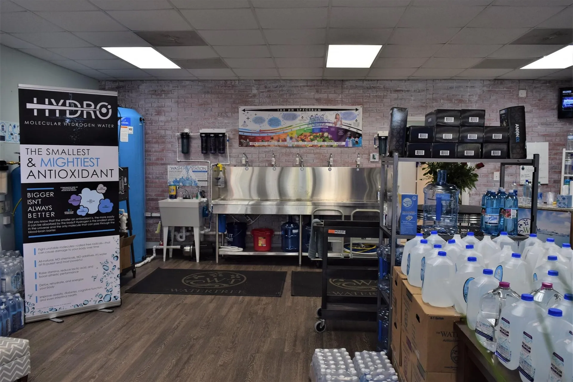 Lake Norman WATERTREE store refill station in Mooresville, North Carolina.